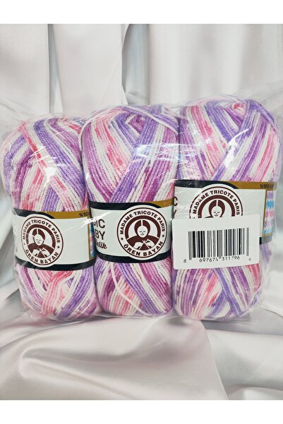 Ören Bayan MAGİC BABY Ebruli El Örgü İpi (3 Adet) - Renk: 410