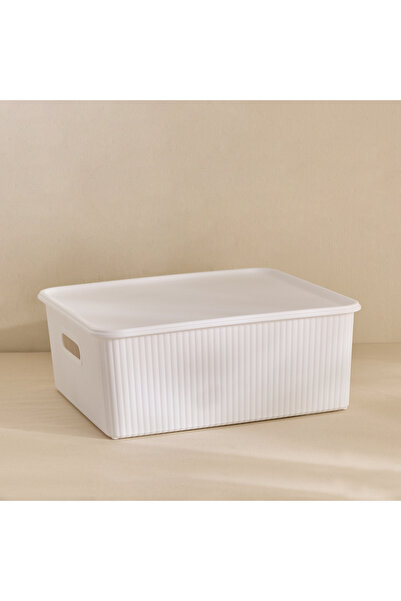 Home Box Orion Ribbed Container with Lid - 19 L