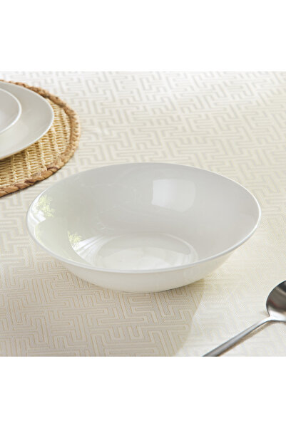 Generic Crimsson Porcelain Serving Bowl - 22.5 cm