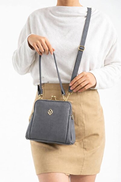 Berlin bags Marlon Four-Compartment Burs Detail Double Handle Women's Bag