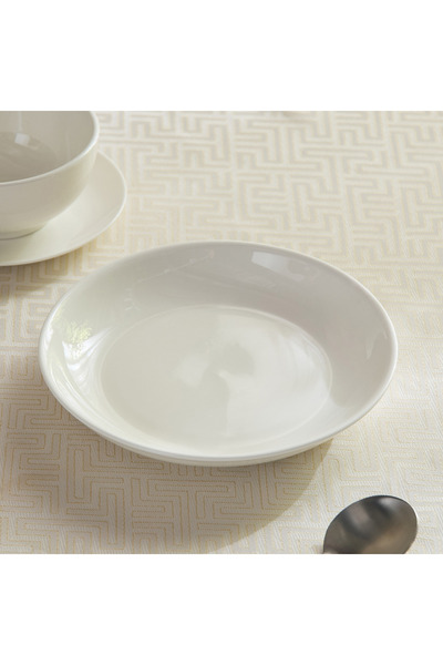 Generic Crimsson Porcelain Soup plate - 20 cm