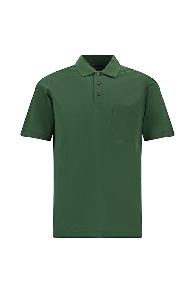 Abdullah Kiğılı Tricou cu guler polo, croială normală, din bumbac brodat și m...