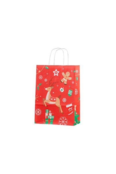 Colorarte Punga cadou Craciun 24400, A4, 22x31x10cm, 90g/mp, rosie, manere di...