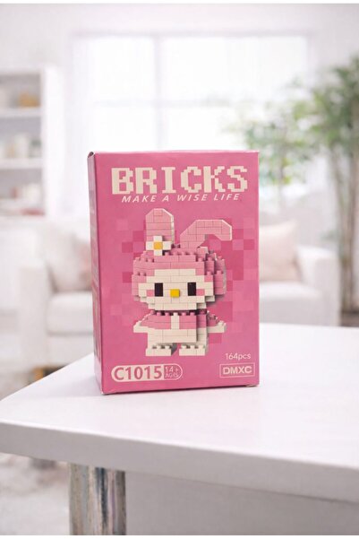 ZENVİ Bricks Melody Kitty Ailesi Figürü 3D Lego Oyuncak
