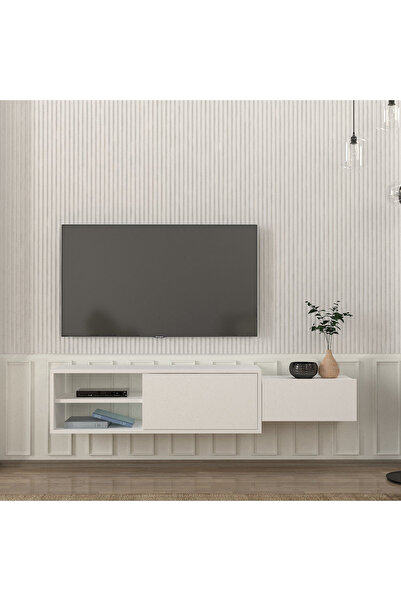 Generic Modulix Dione 1.6 Metre Wall Mounted TV Unit for TVs up to 75 inches