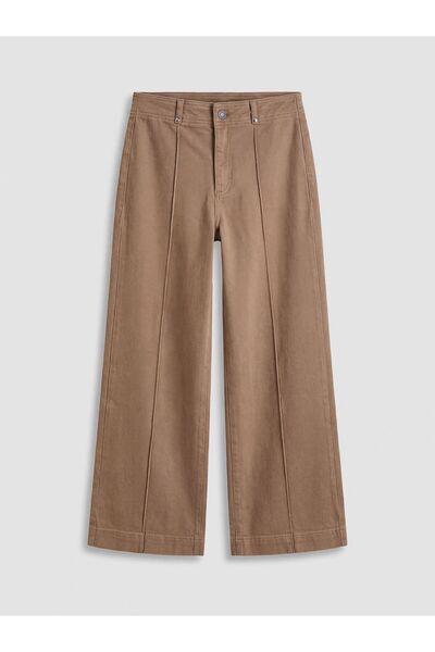 LC Waikiki بنطلون جينز نسائي عالي الخصر من Wideleg