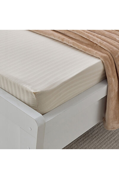 Generic Hamilton Stripe Satin Cotton Single Fitted Sheet - 90x200+36 cm