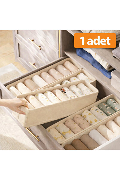 she berrak 1 Pc Drawer and Closet Organizer, Shelf Organizer, Foldable Sock a...