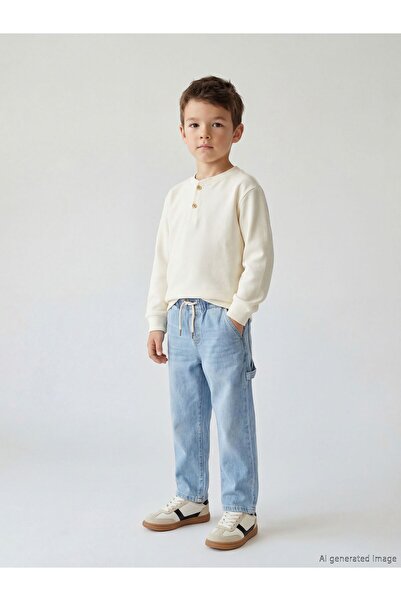 LC Waikiki بنطلون جينز للأولاد بخصر مطاطي