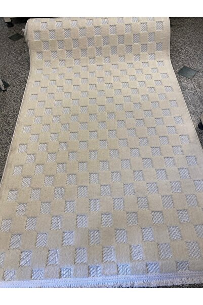 KARAR HALI İskandinav halı yolluk 100*400 krem rengi