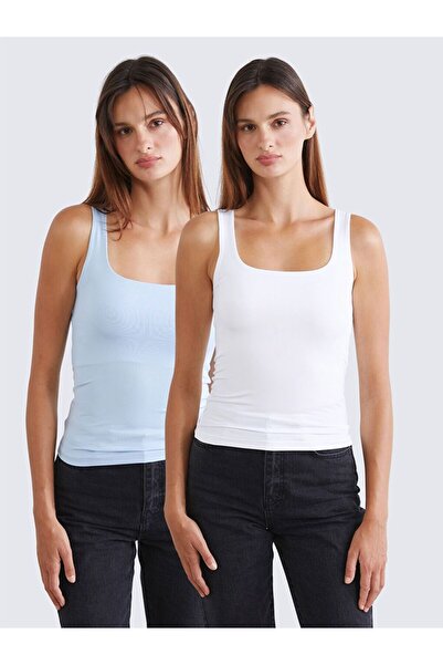 LC Waikiki Square Neck Women's Undershirt 2-Pack