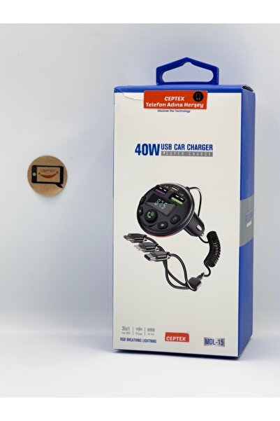 özgürce Araç İçin Bluetooth FM Transmitter ve Usb Çakmaklık Modülatörü