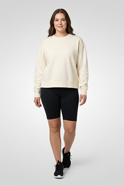 Nike Women Plus Size Long Sleeve Outdoor Sweatshirt, Cream