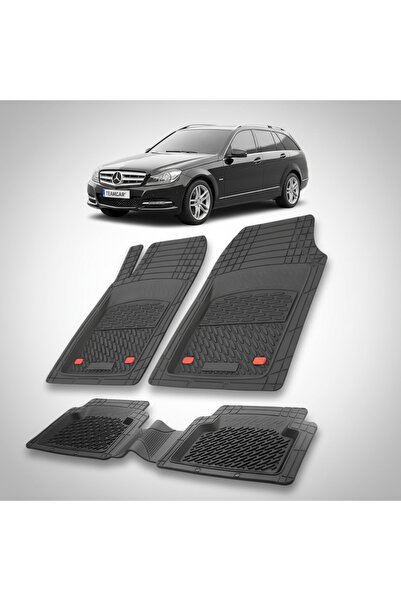 TEAMCAR Πατάκια δαπέδου συμβατά με Mercedes-Benz C-Class S204 Facelift 2011-2...