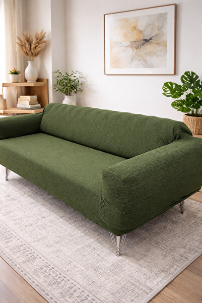 uzhanem Sofa Cover Three-Seater Sofa Cover Elastic Lycra Stretchy -Tree Bark ...