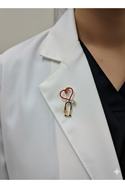 iz accessories 16 Küçük boy Doktor ve Hemşireler İçin Şık Kalpli Stetoskop Ya...