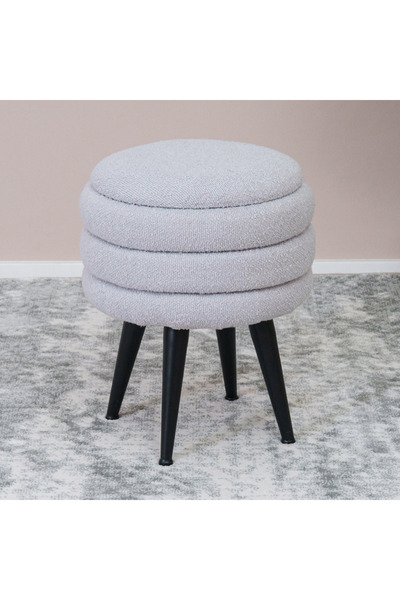 Generic Jeju Fabric Stool with Storage