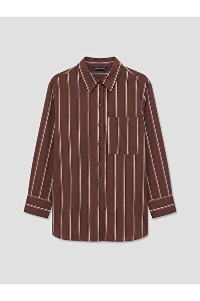 LC Waikiki Striped Poplin Women's Shirt Tunic