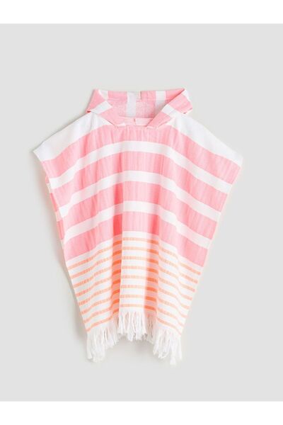LC Waikiki Tasseled Girl's Poncho Beach Towel