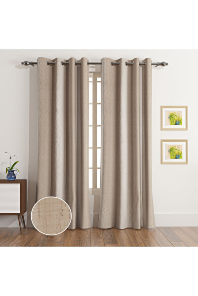 Home Box Lisbon Capri 2-Piece Jacquard Extra Long Curtain Set - 140x300 cm