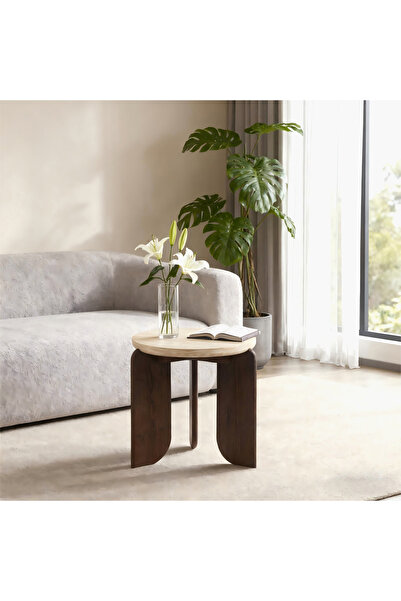 Generic طاولة جانبية مستديرة من موفو كينسلي