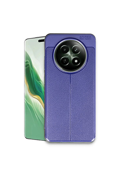 xirshop غطاء حماية للهاتف ريلمي 12 5G مع تركيز تلقائي - أزرق داكن