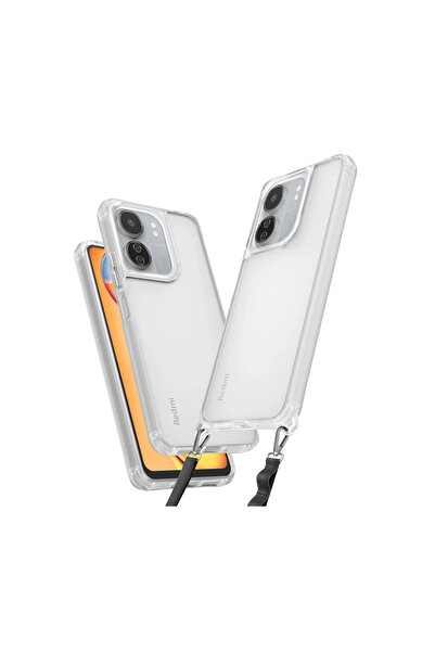 xirshop حالة Redmi 13c من السيليكون الخماسي - شفافة