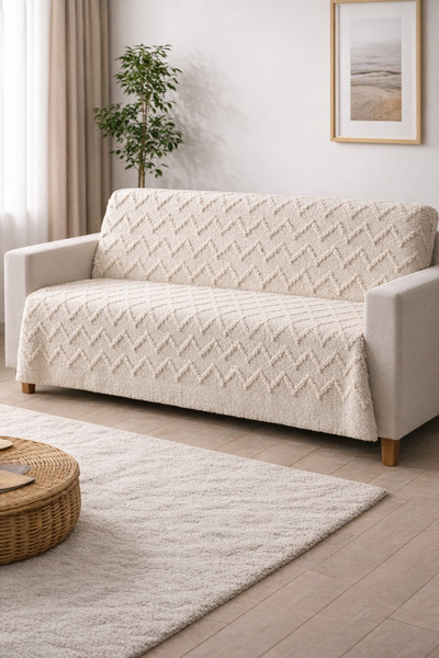 Vinezza Home Collection Sofa Bed Cover, Sofa Cover 170cm X 220cm Pique Fabric