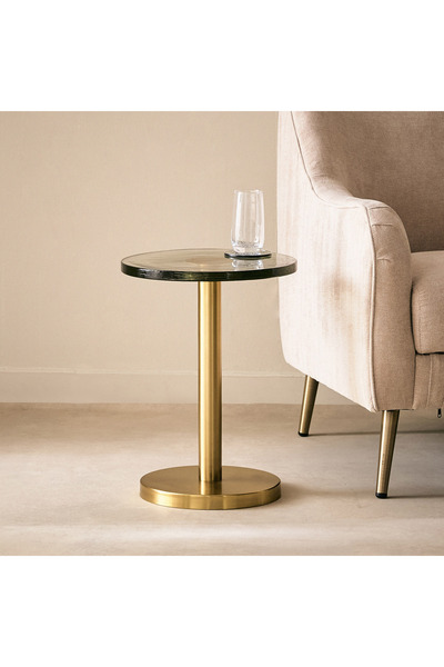Generic Cavon Cori Glass Top Accent Table