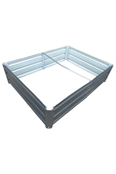 Strend Pro Pat/strat inaltat pentru flori, legume, din metal, design 3D, 90x1...