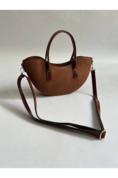 Fiori حقيبة يد نسائية من الجلد السويدي وحقيبة كتف