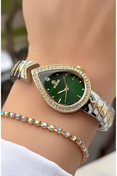 Homies New Season Green Dial Women's Wristwatch - with Bracelet Gift