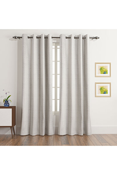 Generic Martha 2-Piece Extra Long Jacquard Blackout Curtain Set - 140x300 cm
