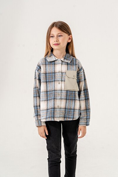 GİYİCEM TEKSTİL Детска риза с карета за момичета 3138