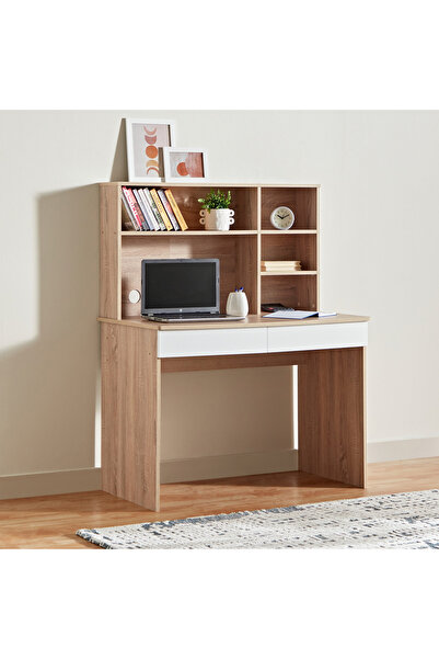 Generic Alford Patara Twin Drawer Study Desk with Hutch