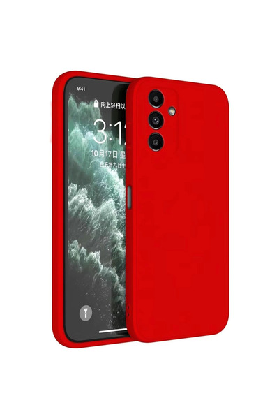 xirshop حافظة سامسونج جالاكسي S23 Fe الأولى من السيليكون - أحمر