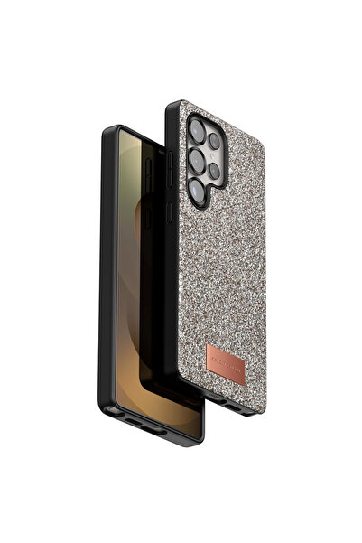 xirshop غطاء سامسونج جالاكسي S25 الترا برايت لامع من ون جيف - ذهبي