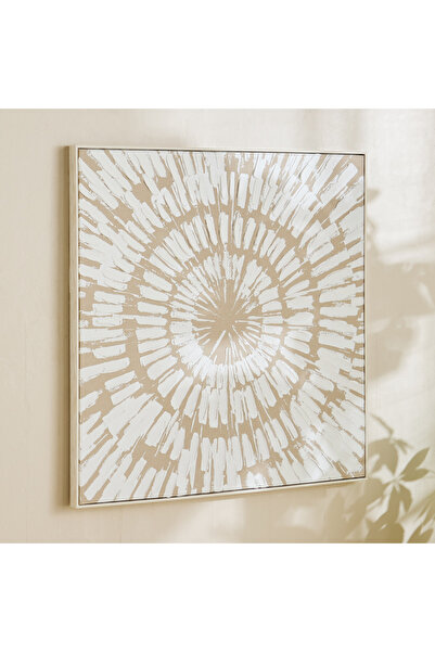 Generic Vivid Framed 100% Hand-Painted Abstract Linen Art with Solid Wood Str...