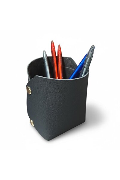 PLUSH STUDIO ISTANBUL Pop-Up Faux Leather Desktop Pen Holder Organizer – Mini...