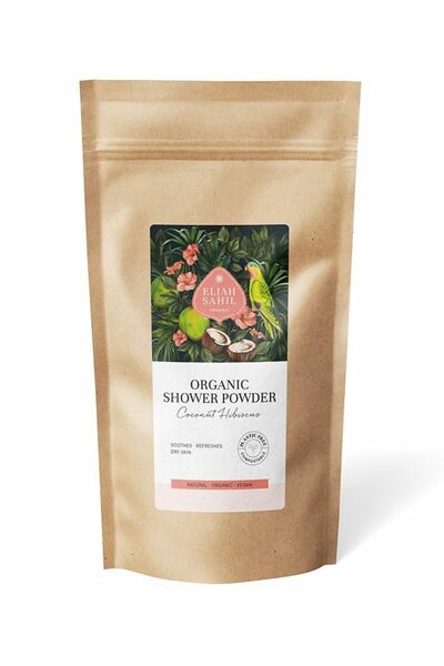 Eliah Sahil Gel de dus pudra cu cocos si hibiscus bio 250g refill