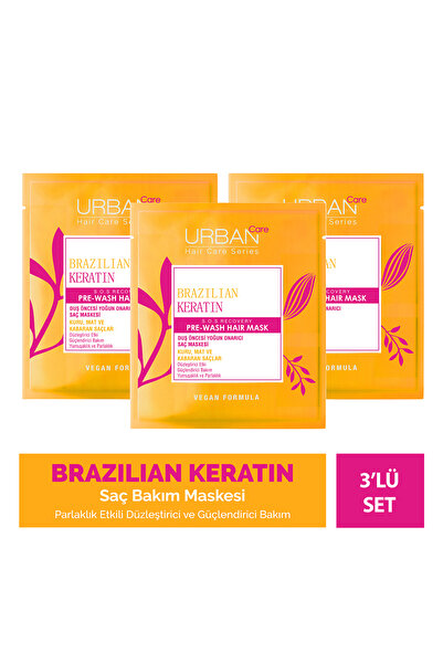 Urban Care Brezilya Keratin Düzleştirici Etkili Duş Öncesi Saç Bakım Maskesi-...