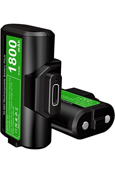 Generic Rechargeable High Capacity Battery Pack for Xbox Controller, 2x 4800m...