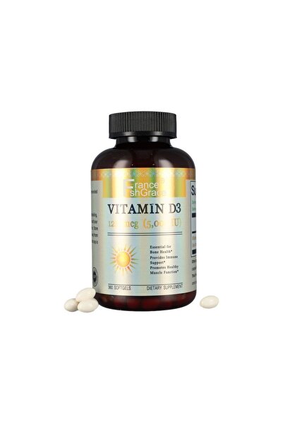 France shgrace VITAMIN D3 125MCG (5000 IU) 360 SOFTGELS