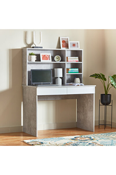 Generic Alford Patara Twin Drawer Study Desk with Hutch