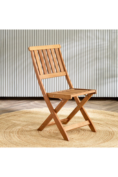 Generic كرسي فيرا باهاما الخارجي القابل للطي المصنوع من الخشب الصلب