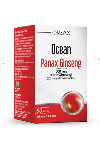 Orzax Ocean Panax Gınseng 500 Mg 60 Kapsul