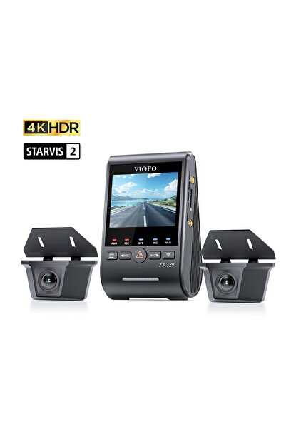 Viofo A329WW 3 Kanal 4K Tır ve Kamyon Araç Kamerası – Ön 4K + Çift 2K HDR Su ...
