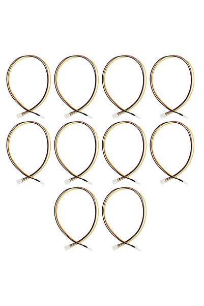 Generic كابل تمديد طاقة مروحة الكمبيوتر (10 قطع) - قابس ثلاثي الأطراف ذكر إلى...