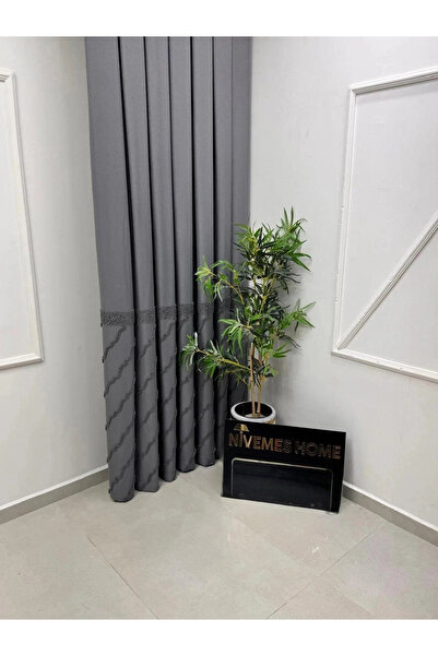 NİVEMESHOME Vera 1/3 Pleated Background Curtain Apm