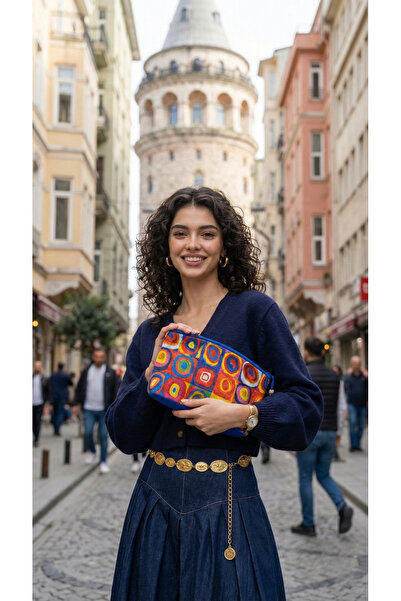 Ege Fular Şal Sanat Serisi – 30x20 cm Premium Kadife El Portföyü ve Çok Amaçl...